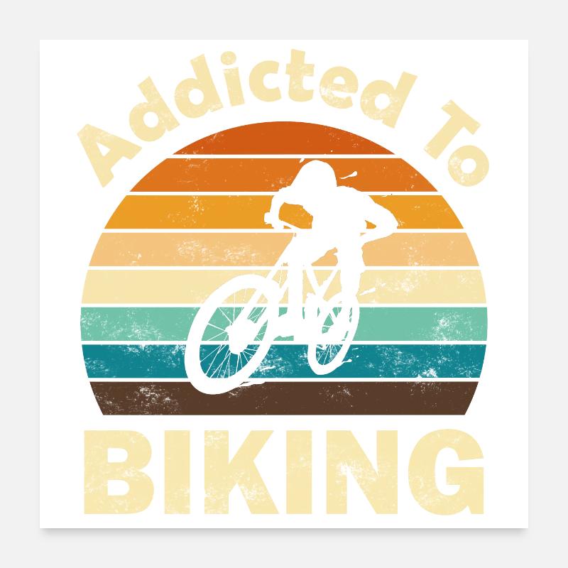 VTT Fahrrad Poster 60 x 60 cm