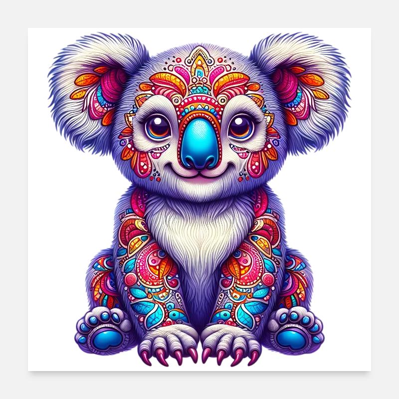 Koala Poster 60 x 60 cm