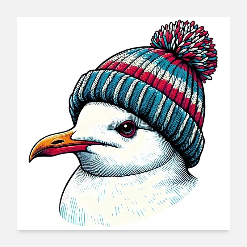 Mouette Poster 60 x 60 cm