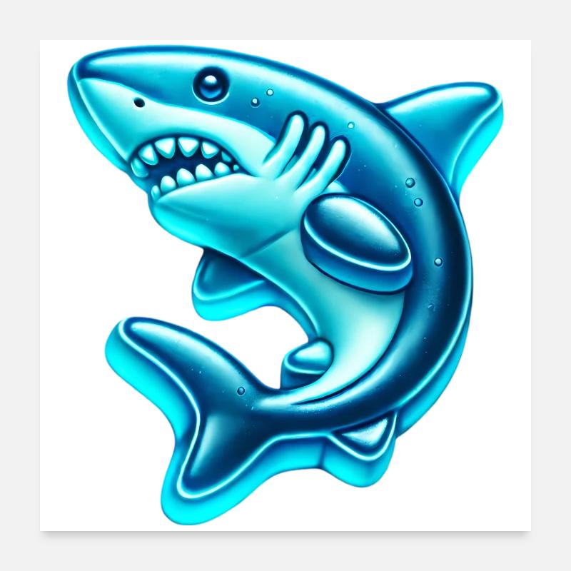 Shark Poster 24" x 24" (60x60 cm)