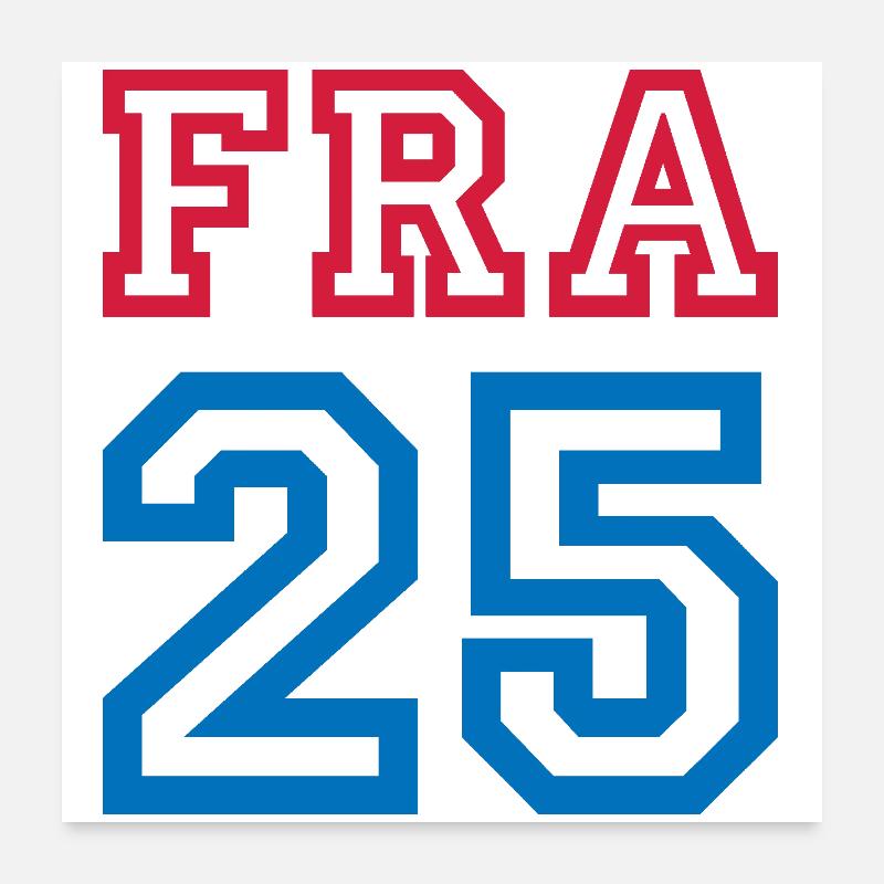 FRANCE Poster 60 x 60 cm