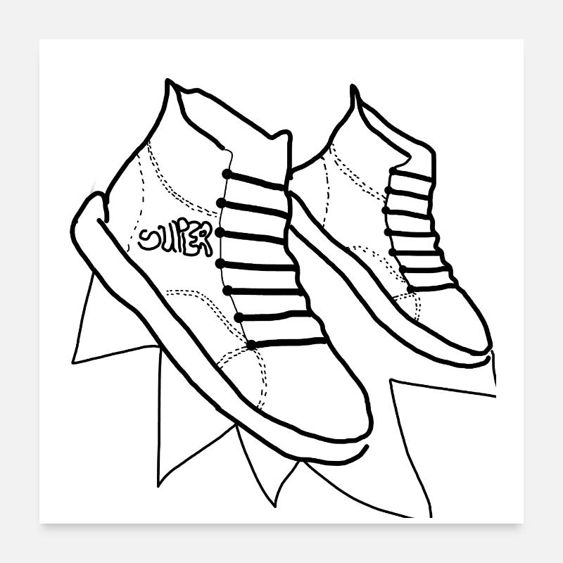 Tolle Schuhe Poster 60x60 cm