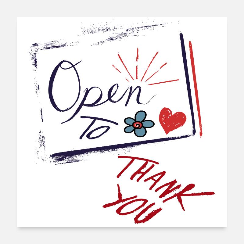 Merci Poster 60 x 60 cm