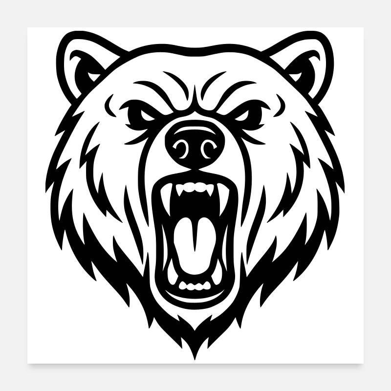 Bear Poster 24" x 24" (60x60 cm)