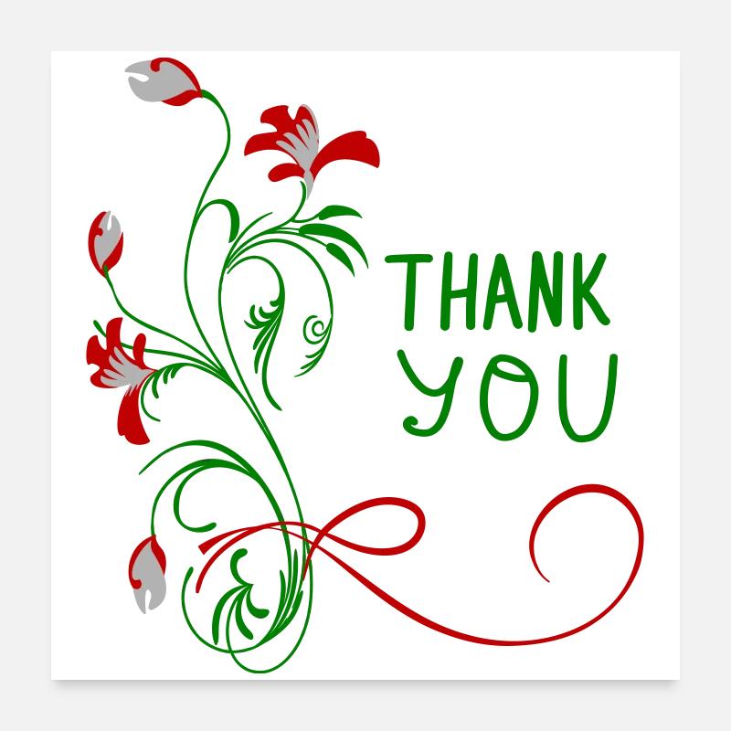 Merci Poster 60 x 60 cm