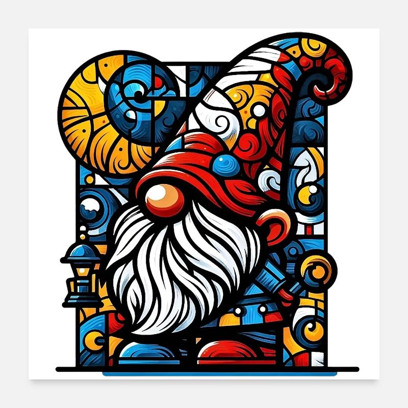 Gnome Poster 60 x 60 cm