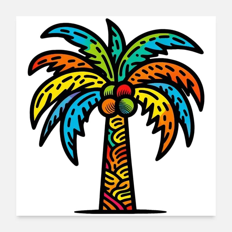 Palm tree Poster 24" x 24" (60x60 cm)