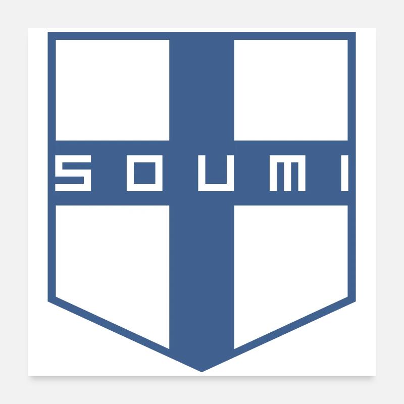 Soumi, Finlande Poster 60 x 60 cm