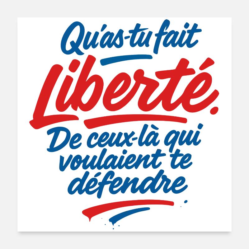 Liberté Poster 60 x 60 cm