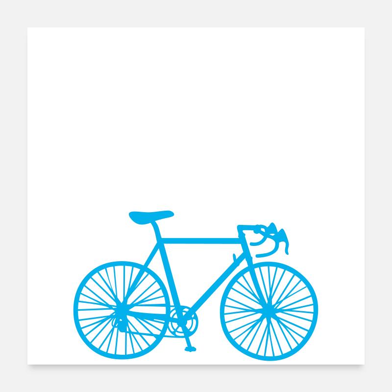 Wheel Rotate Bicycle Environment Cool Sayings Humor Poster 24" x 24" (60x60 cm)