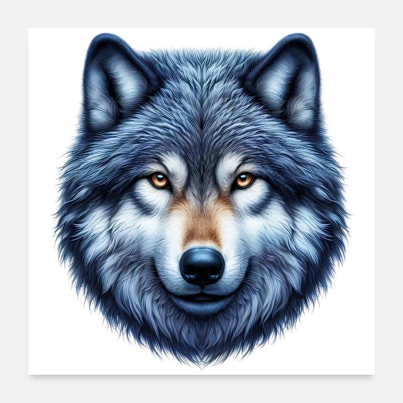 Loup Poster 60 x 60 cm