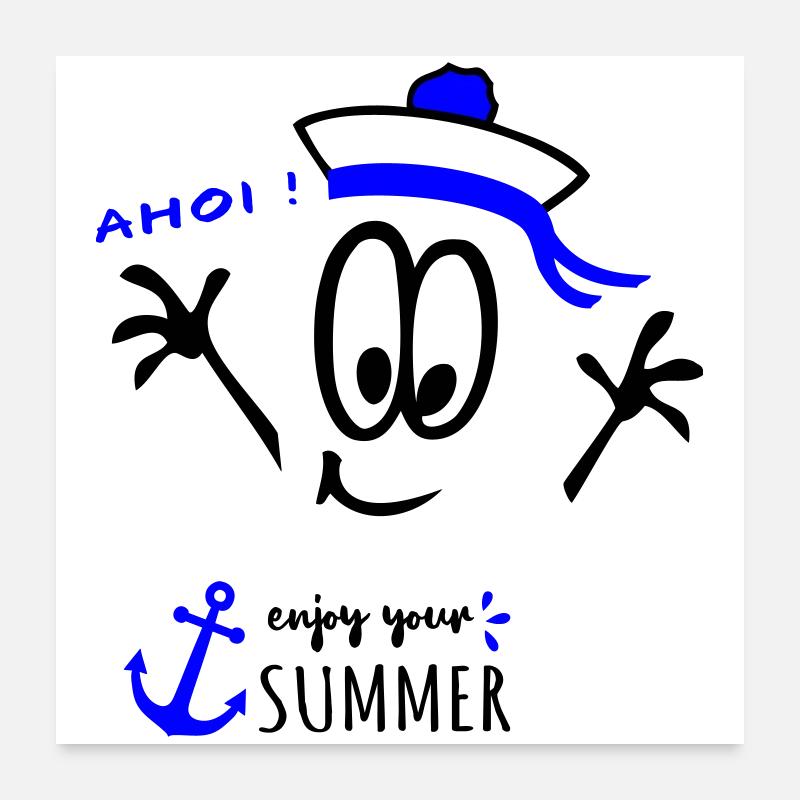 Marin Ahoy Poster 60 x 60 cm
