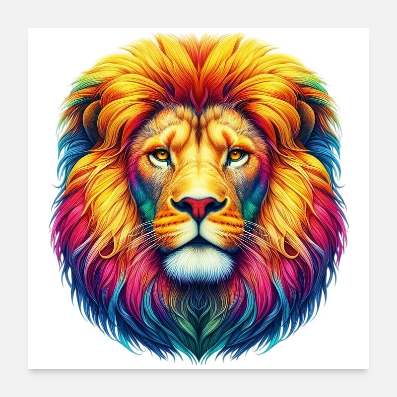 Löwe Poster 60x60 cm