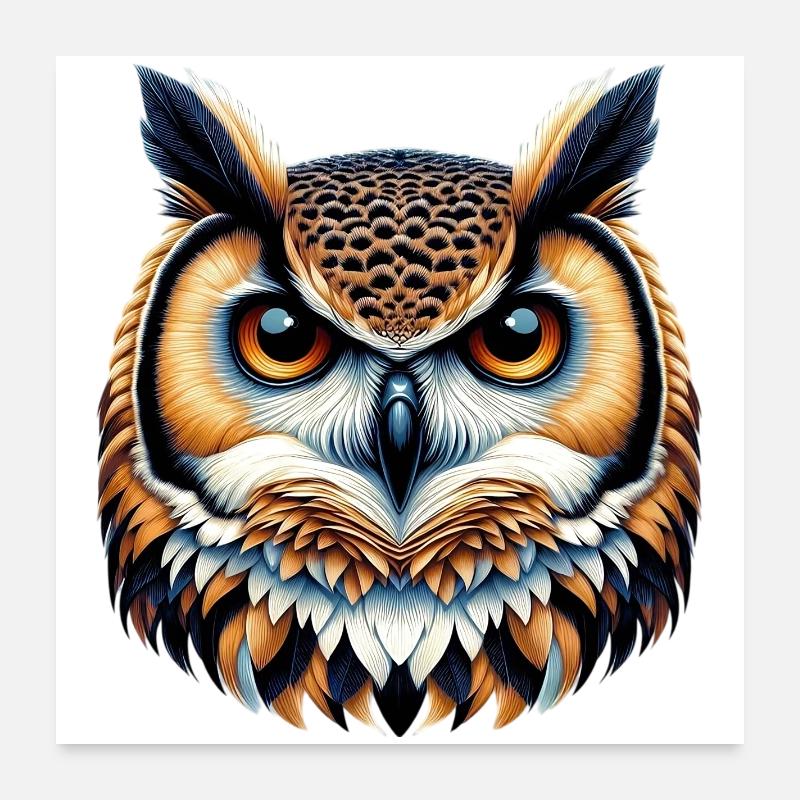 Owl Poster 24" x 24" (60x60 cm)