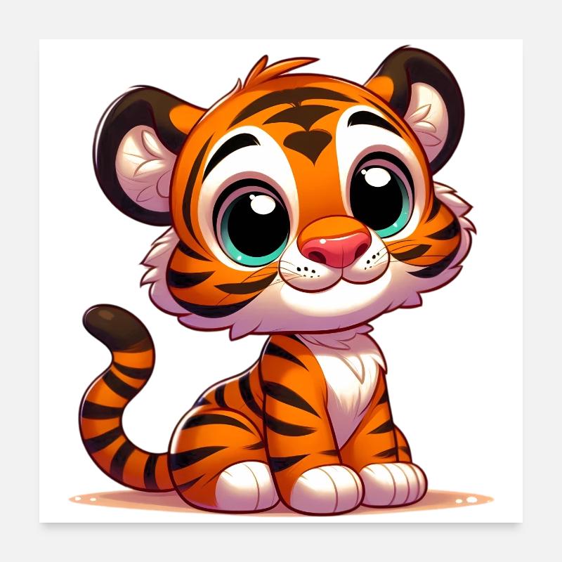 Tigre Poster 60 x 60 cm