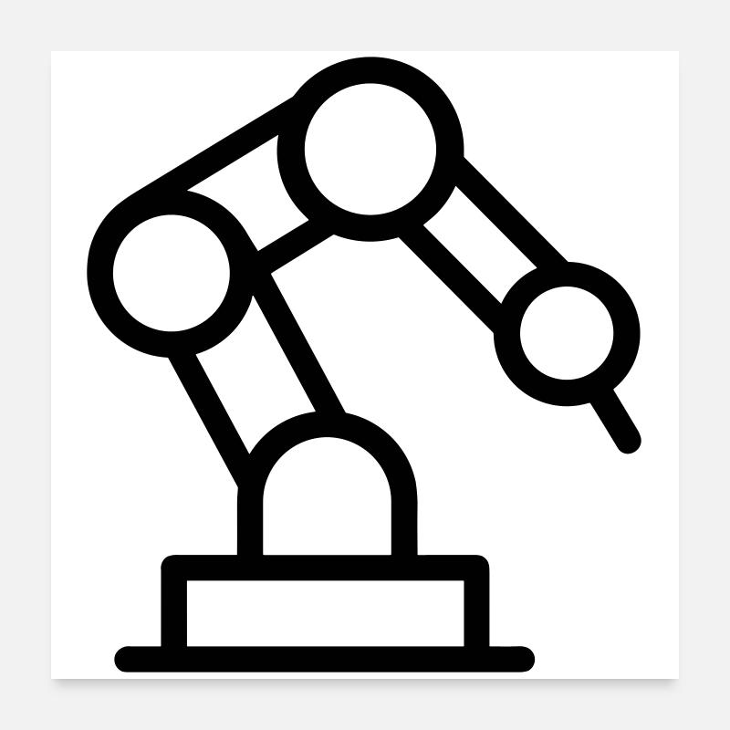 bras robotique Poster 60 x 60 cm
