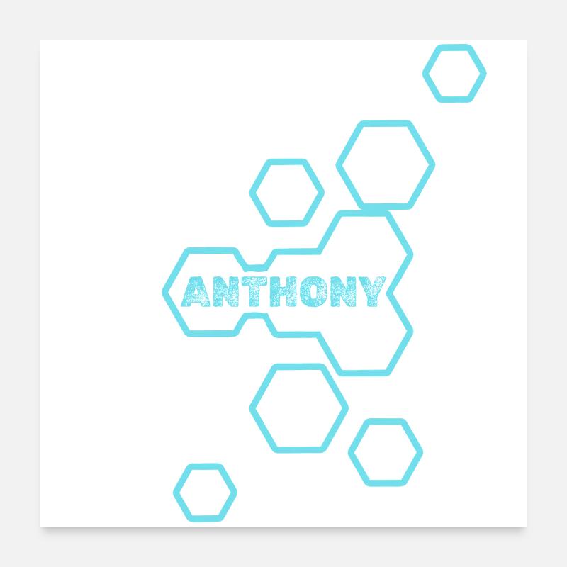 Anthony als Style Poster 60x60 cm