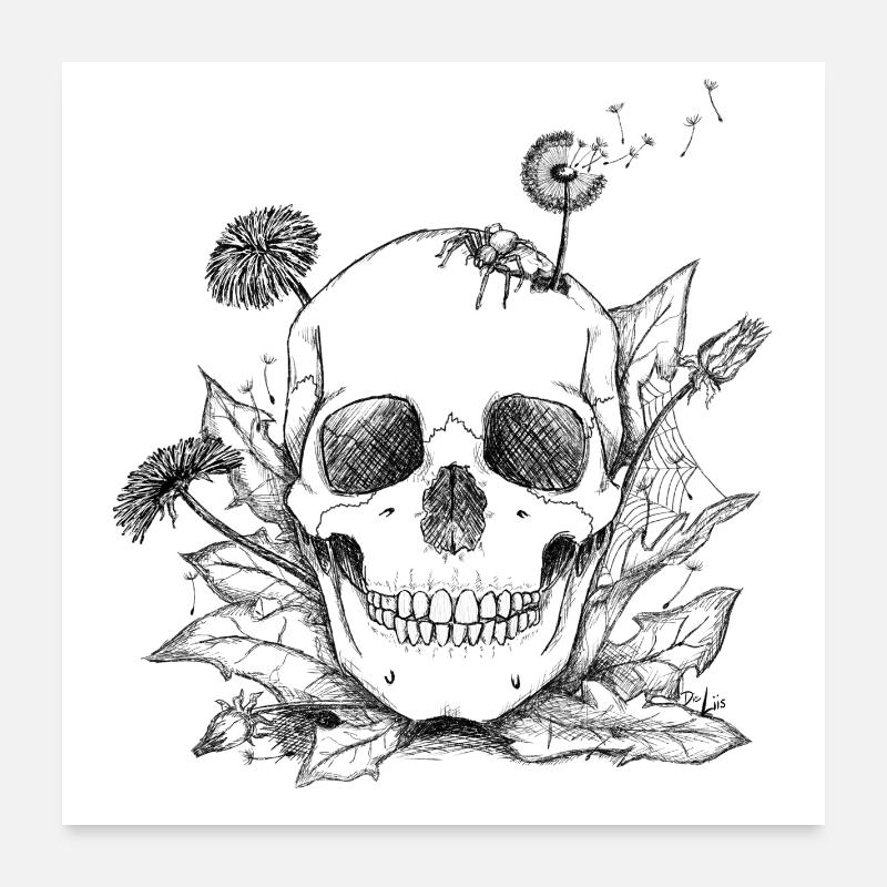 Transitoriété et puissance Poster 60 x 60 cm