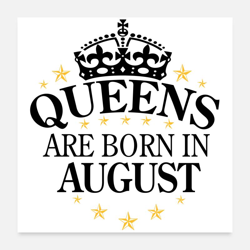 Queens août Poster 60 x 60 cm