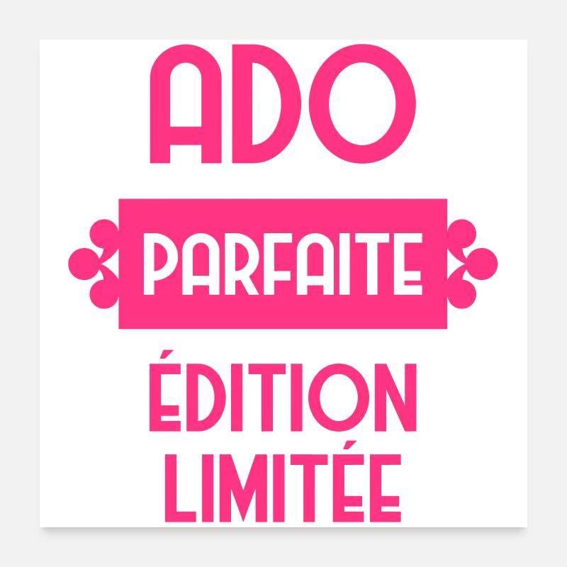adolescent / enfant / ado / adolescente Poster 60 x 60 cm