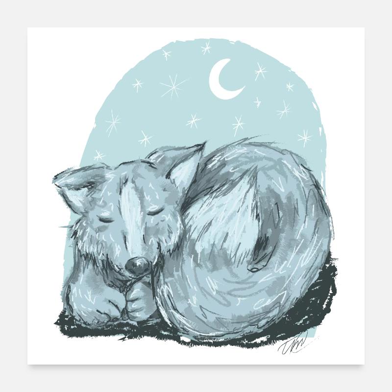 Vinja the she-wolf Poster 24" x 24" (60x60 cm)