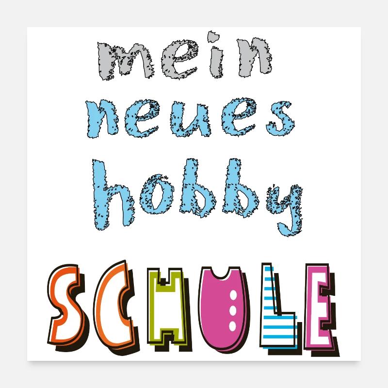 Schule Schulkind Poster 60x60 cm