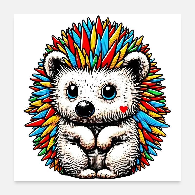 Igel Poster 60x60 cm
