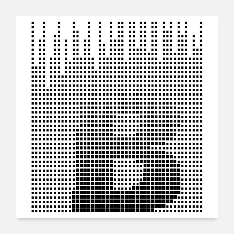 Letter B, Name, der Buchstabe B Poster 60x60 cm