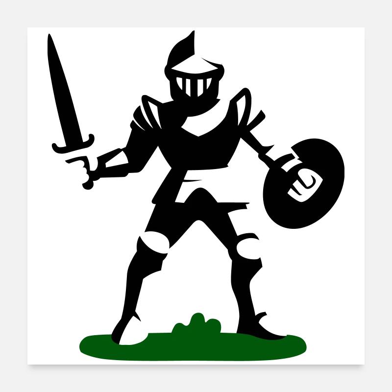 Jouet de chevalier Poster 60 x 60 cm