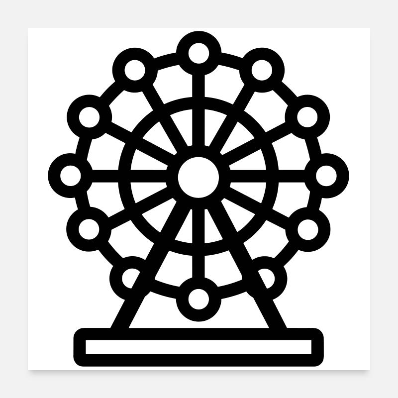 Riesenrad Poster 60x60 cm