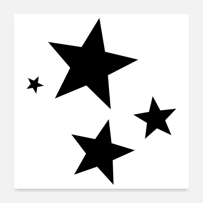Sterne Punkte Poster 60x60 cm