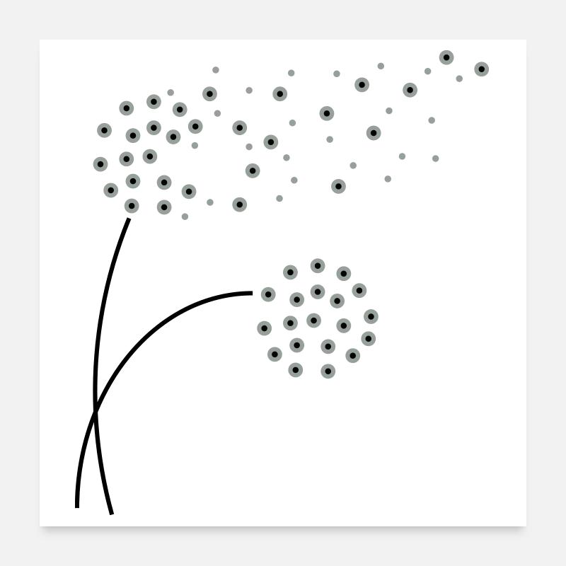 pissenlit Poster 60 x 60 cm