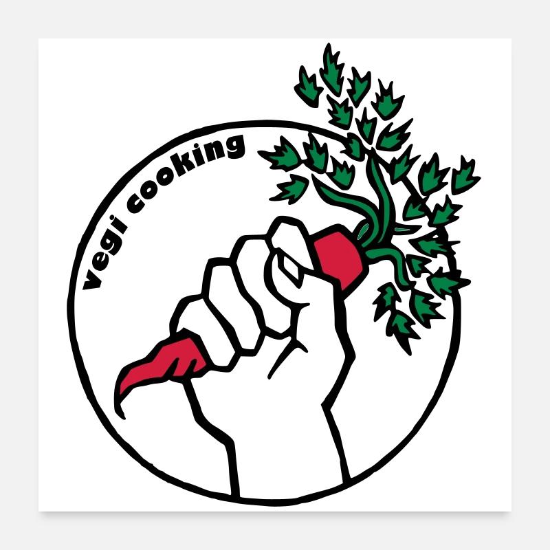 Vegan Poster 60x60 cm