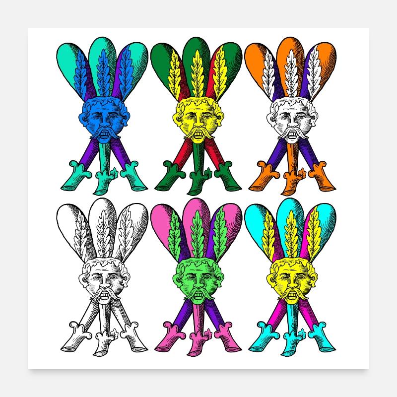 ÊTRE DIFFÉRENT ET TRADITIONNEL Poster 60 x 60 cm