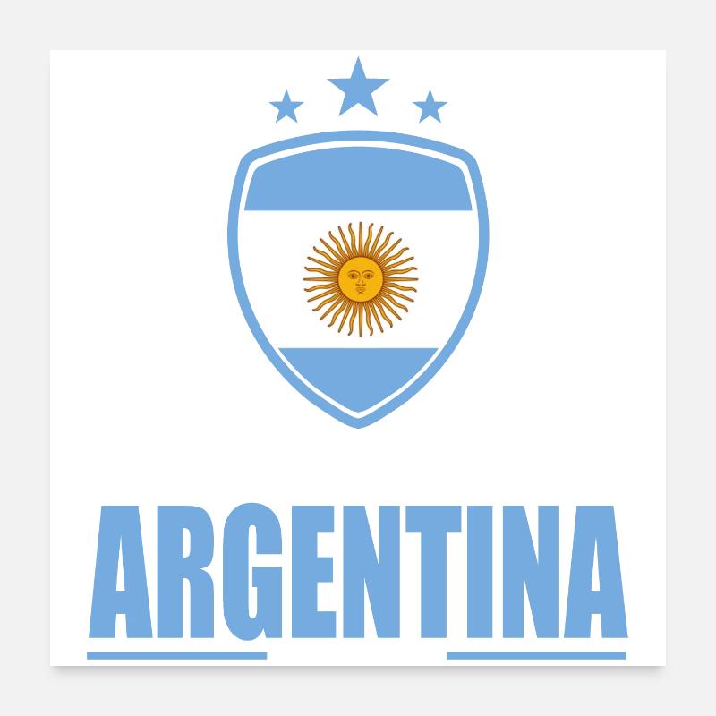 Argentinien T-Shirt Poster 60x60 cm