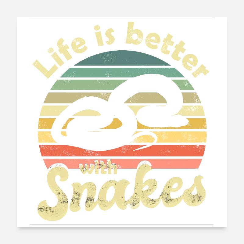 Serpents serpents Poster 60 x 60 cm