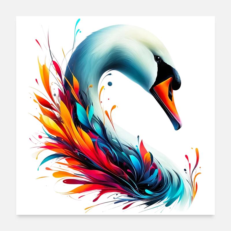 Cygne Poster 60 x 60 cm