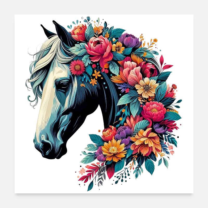 Cheval Poster 60 x 60 cm