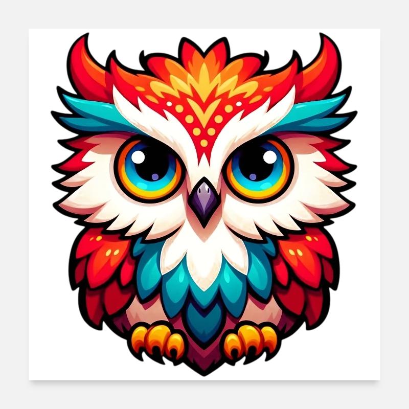 Owl Poster 24" x 24" (60x60 cm)