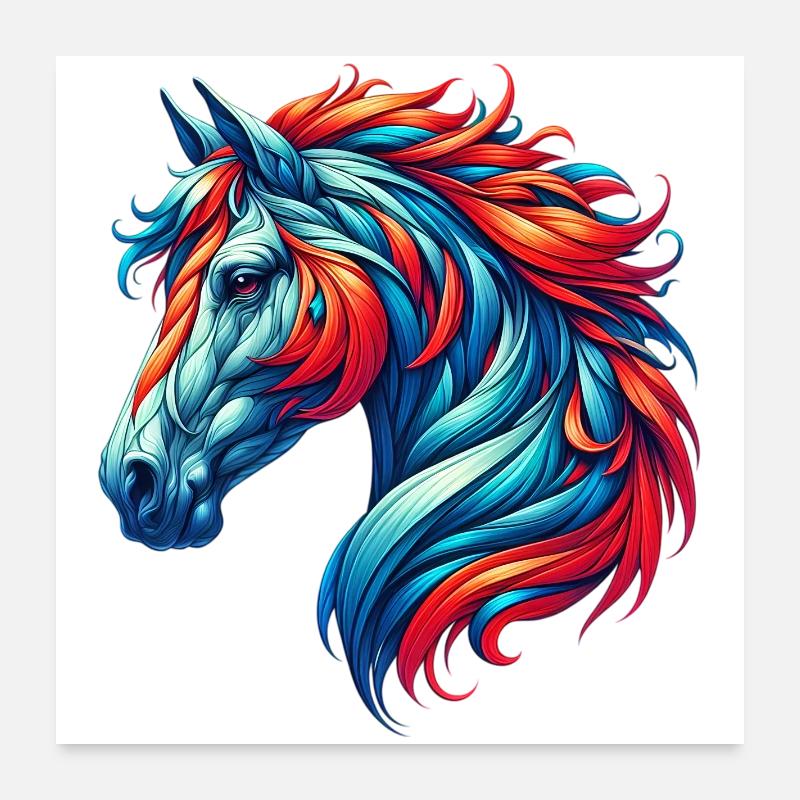 Cheval Poster 60 x 60 cm
