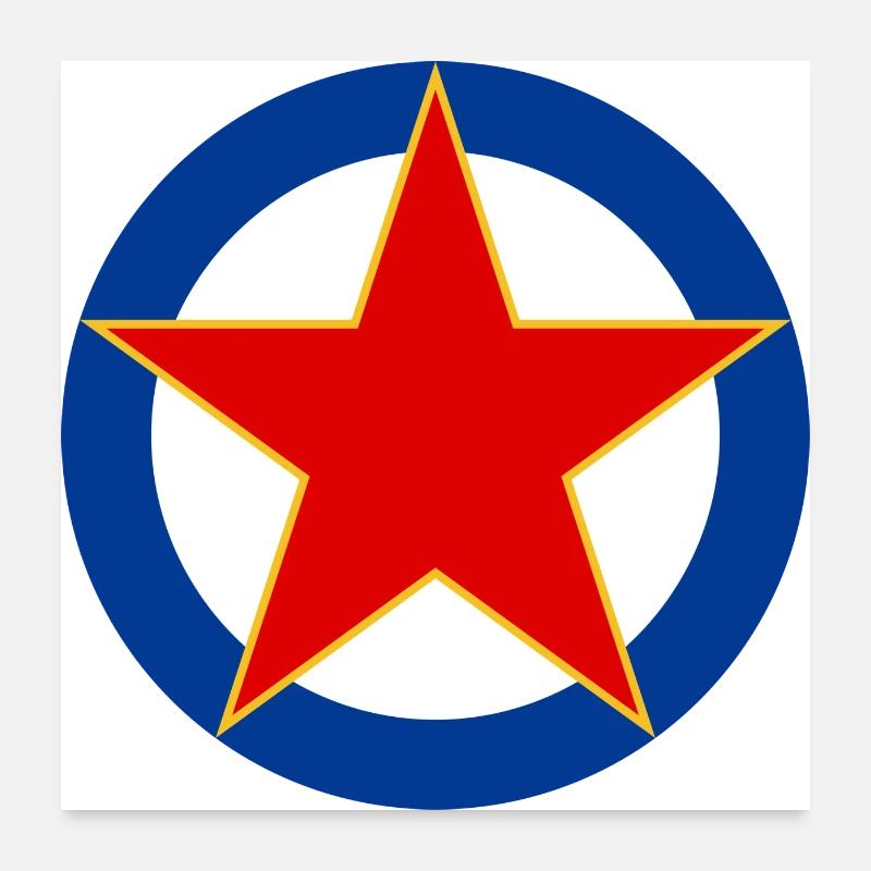 YUGOSLAV COCKADE/1807 Poster 24" x 24" (60x60 cm)