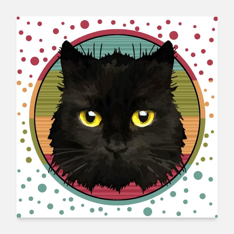 Chat Poster 60 x 60 cm