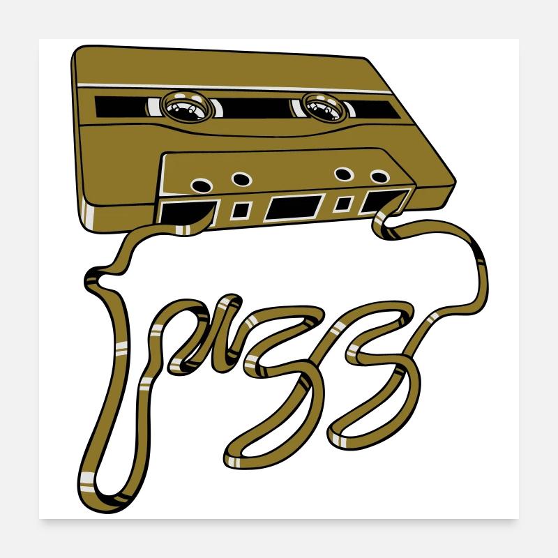 Cassette audio de jazz flex Poster 60 x 60 cm