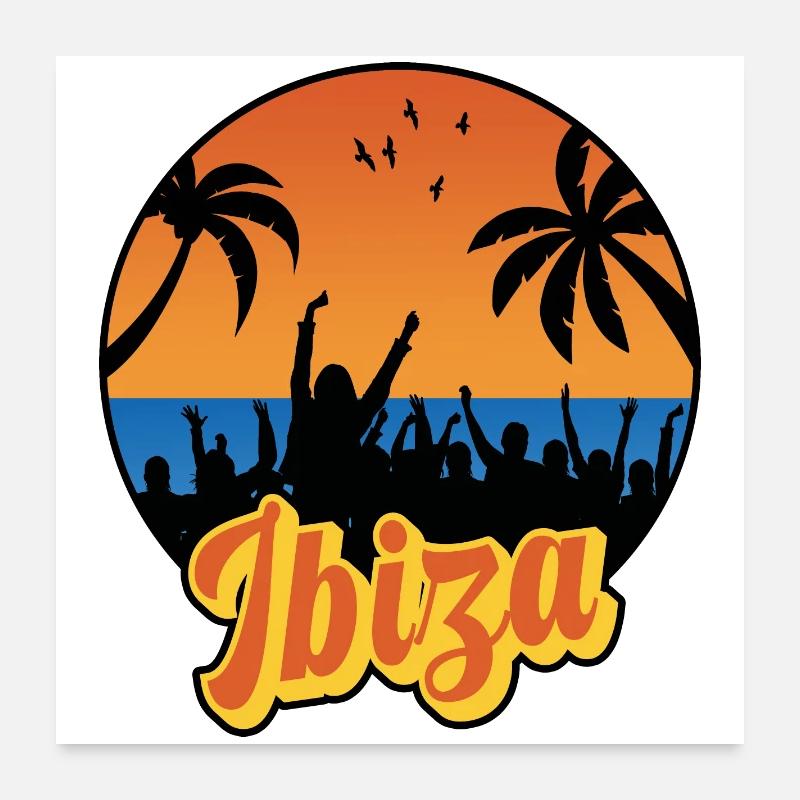 Ibiza Poster 24" x 24" (60x60 cm)