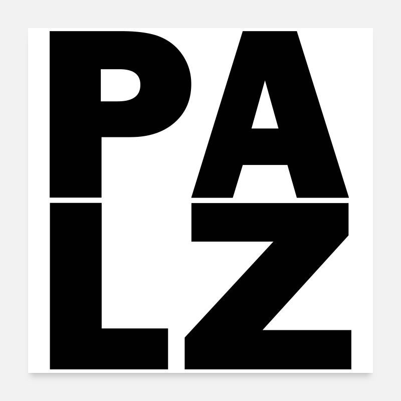 Pfalzluschd Poster 60x60 cm