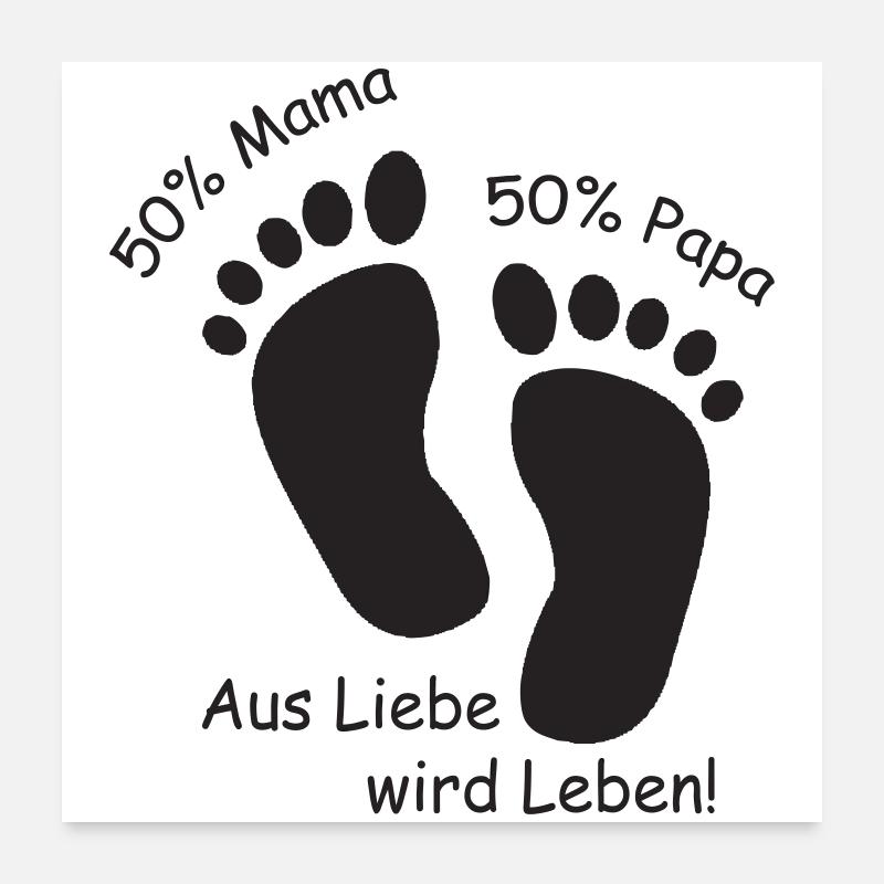 Aus Liebe wird Leben Poster 60x60 cm