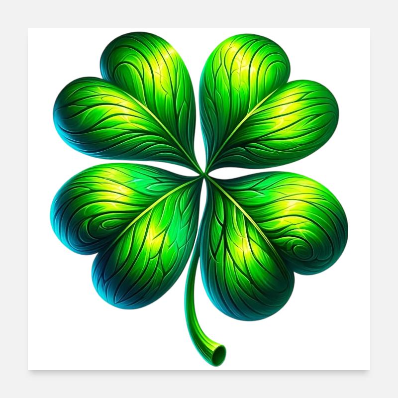 Four-leaf clover Poster 24" x 24" (60x60 cm)