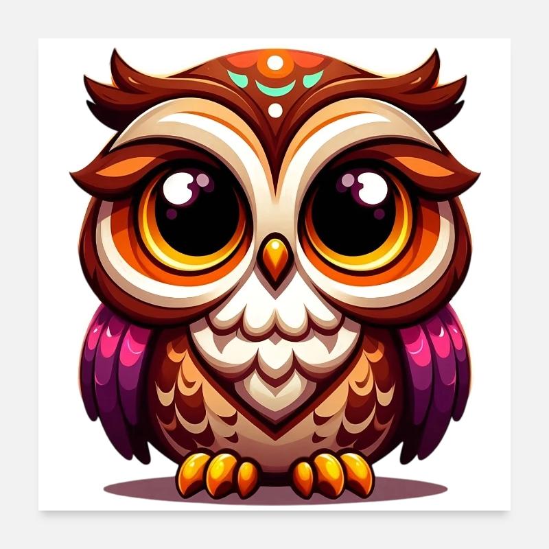 Owl Poster 24" x 24" (60x60 cm)