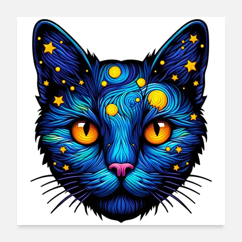 Chat Poster 60 x 60 cm