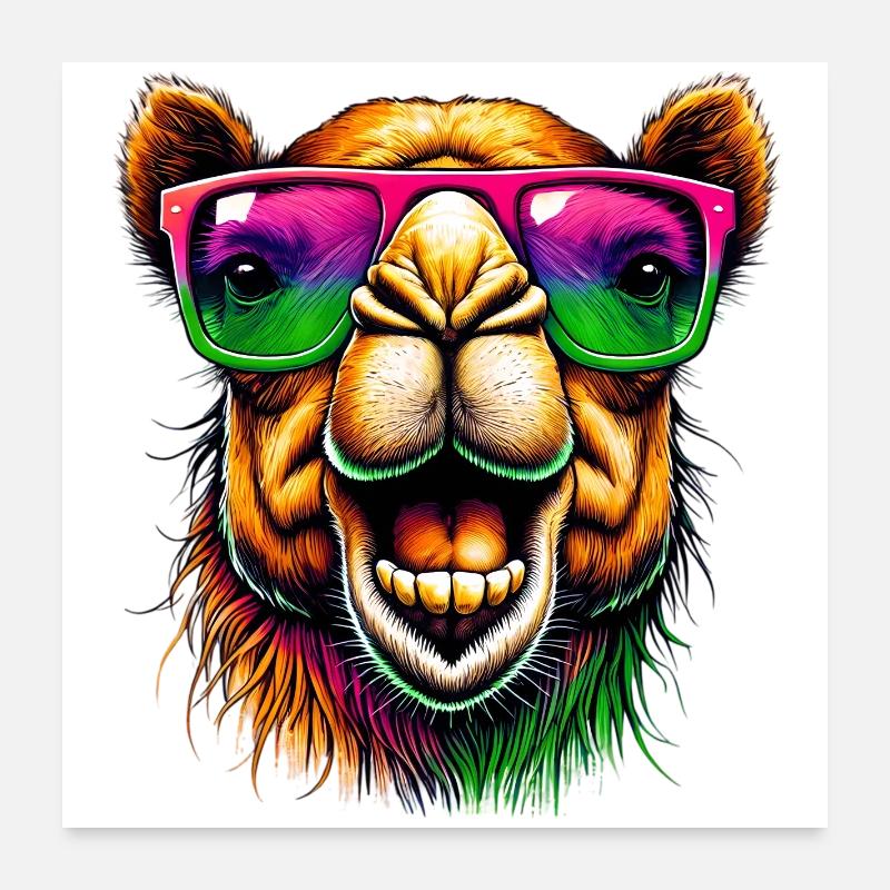 Kamel Poster 60x60 cm